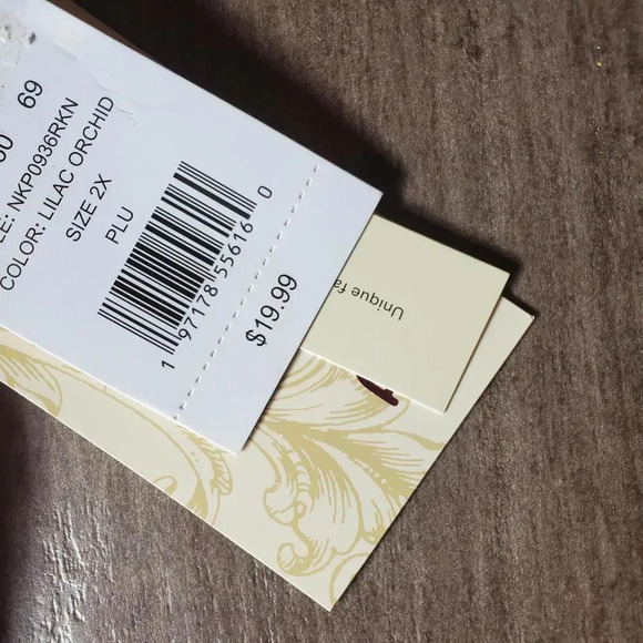 NWT Juniors' Rewind Short Sleeve Twist Front Tee Lilac Orchid Plus Size 2X - Picture 7 of 11